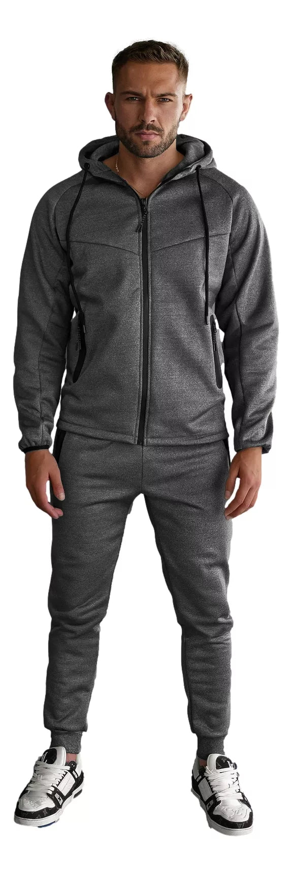 Vīriešu tumši pelēks uzvalks Gibon