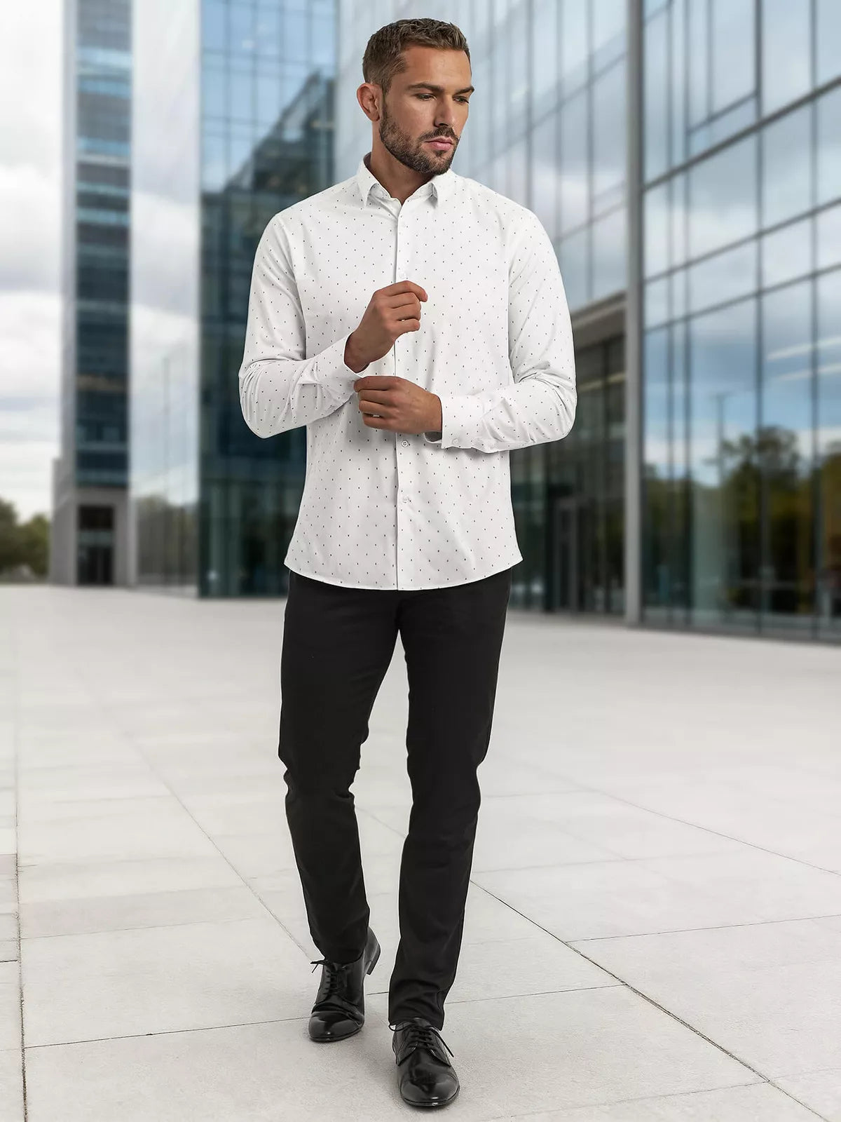 Vīriešu balts krekls Royal