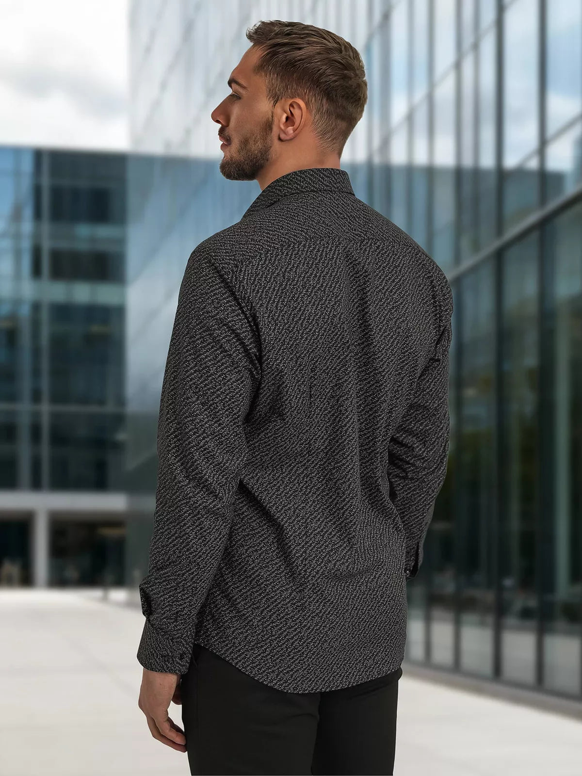 Vīriešu melns krekls Royal