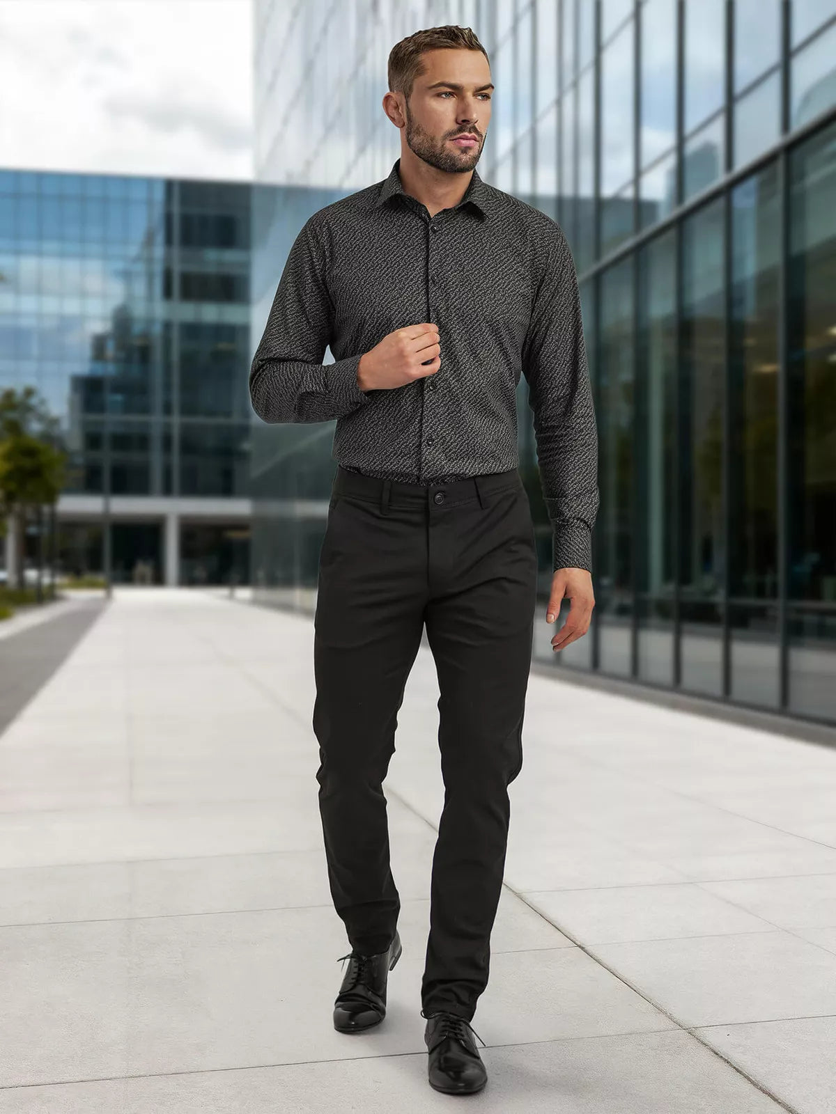 Vīriešu melns krekls Royal