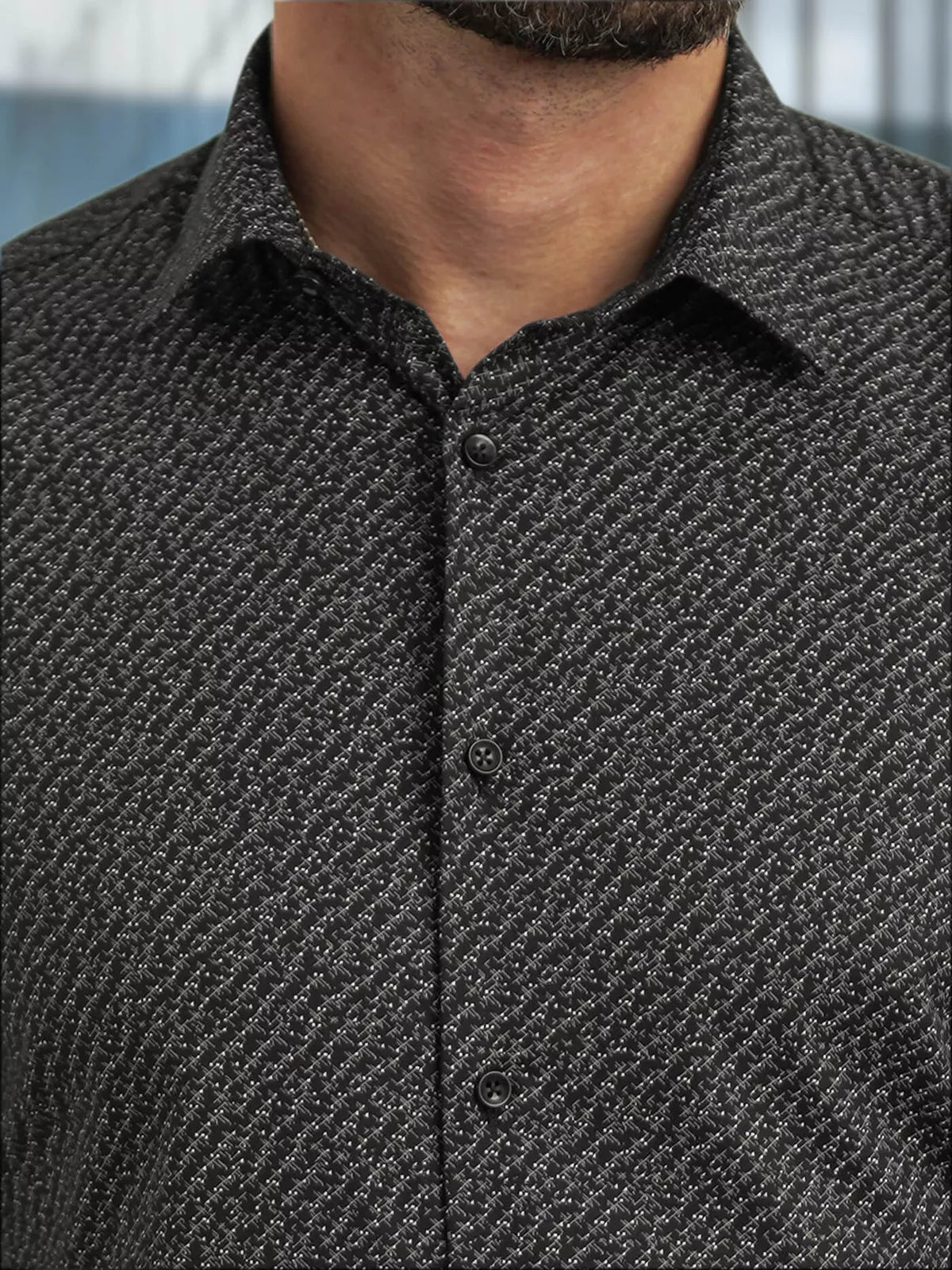 Vīriešu melns krekls Royal