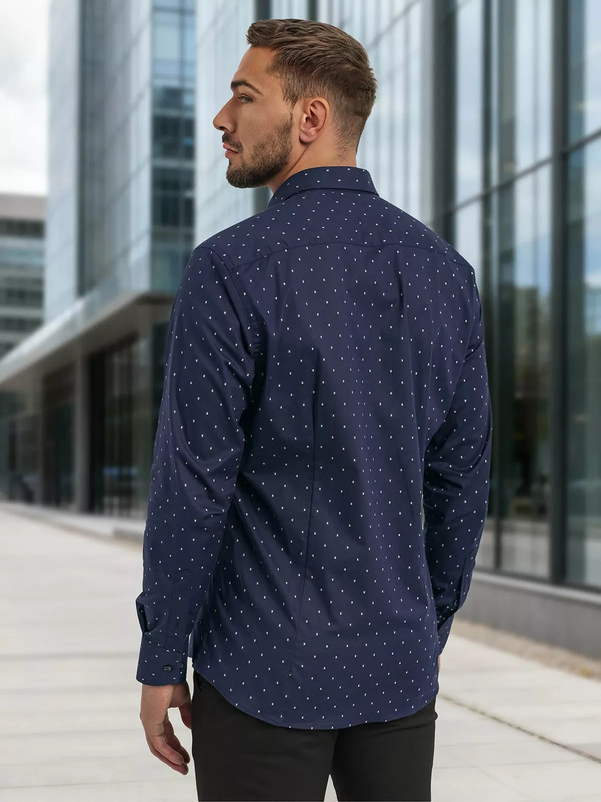 Vīriešu tumši zils krekls Royal