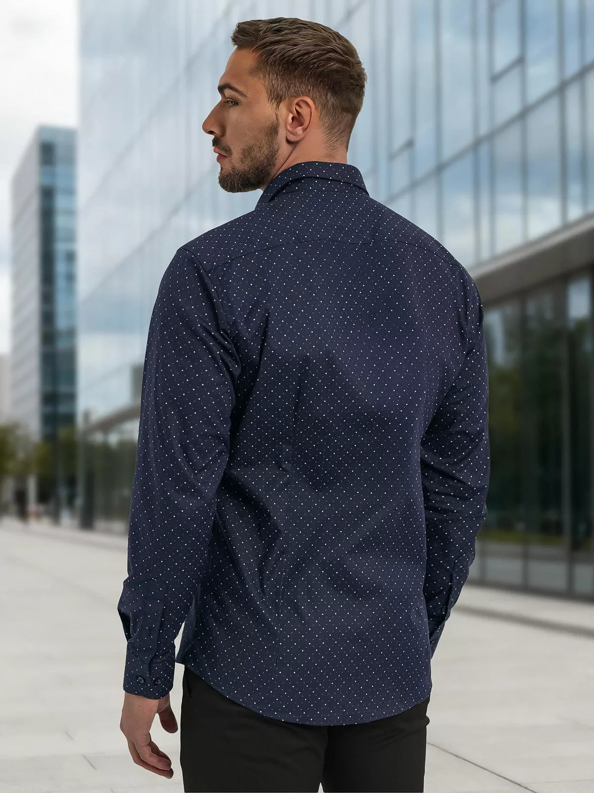 Vīriešu tumši zils krekls Royal