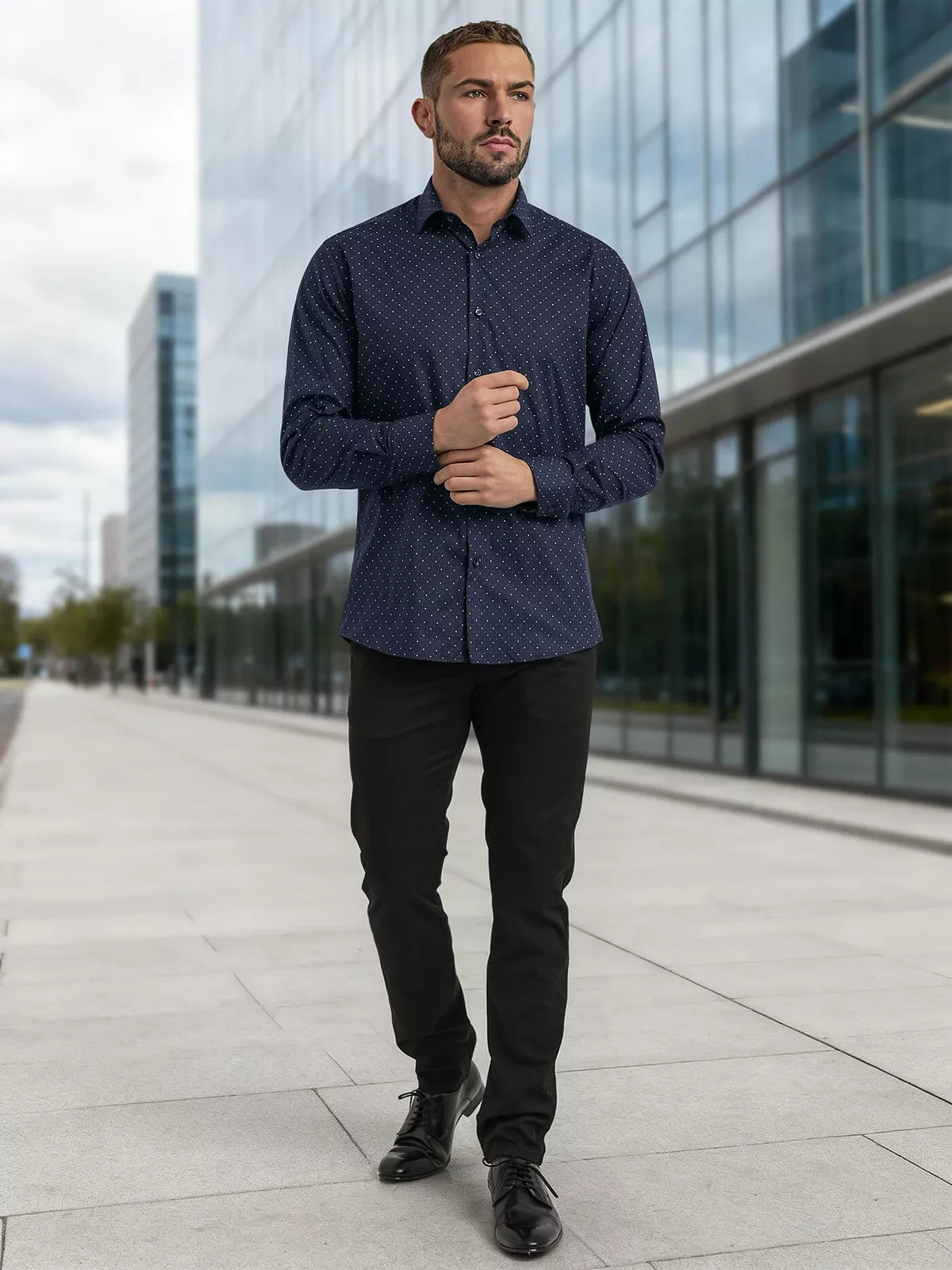 Vīriešu tumši zils krekls Royal