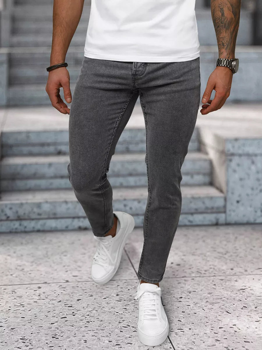 Vīriešu tumši pelēki džinsi Fernit