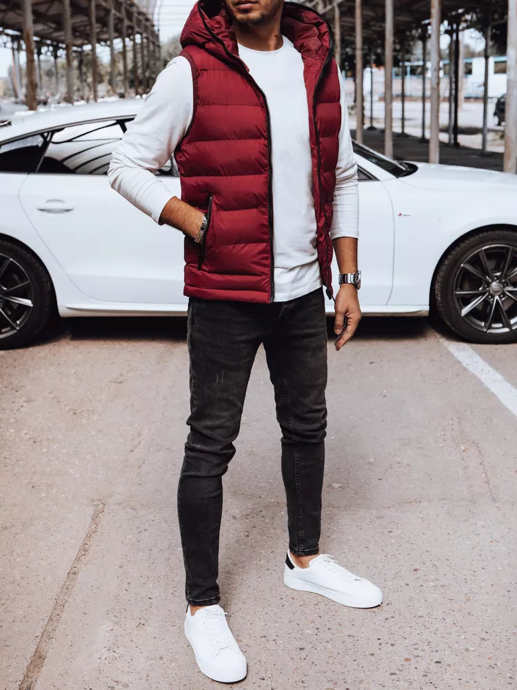 Vīriešu bordo veste Dobor