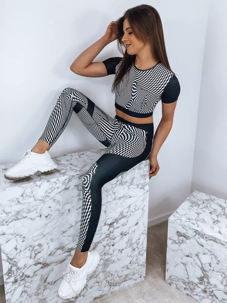 Melns sieviešu sporta komplekts Okra