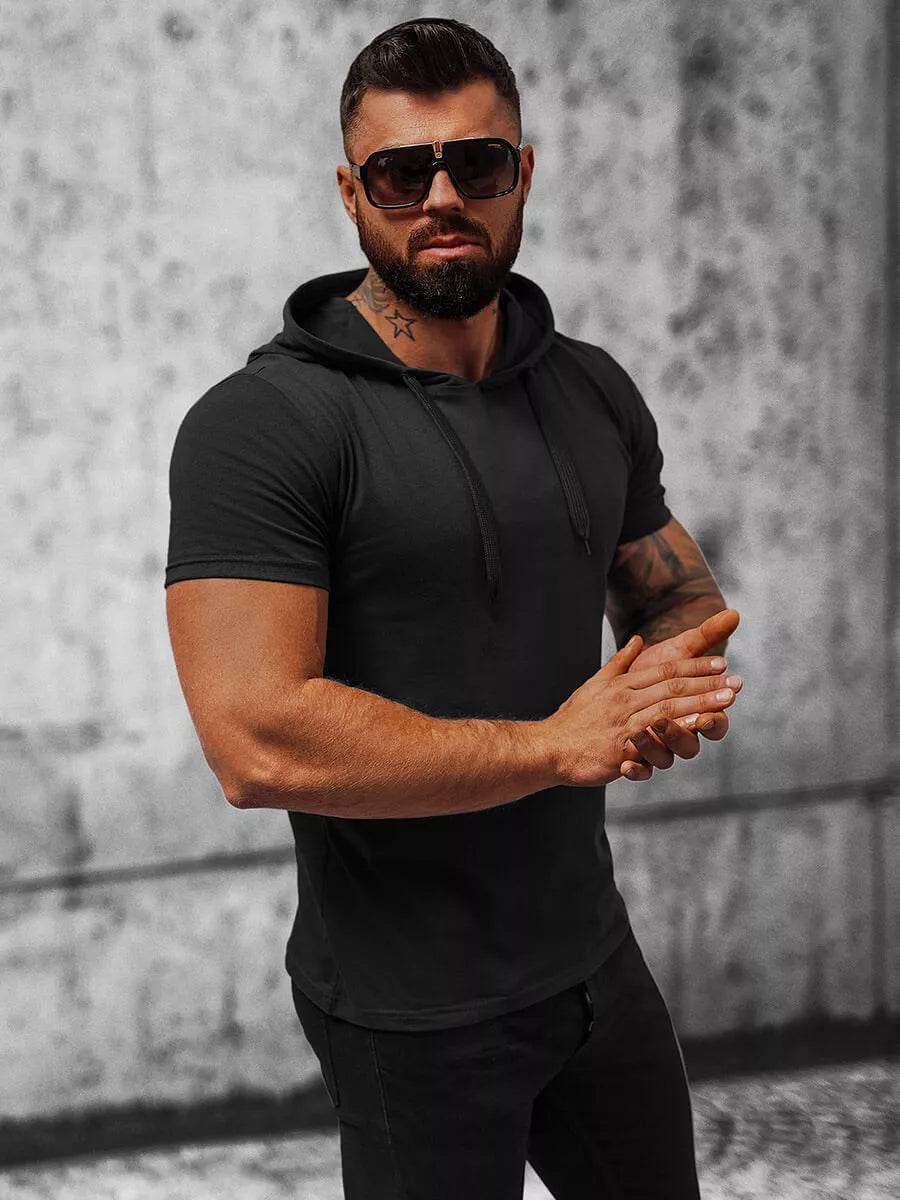 Melns vīriešu T-krekls Remer