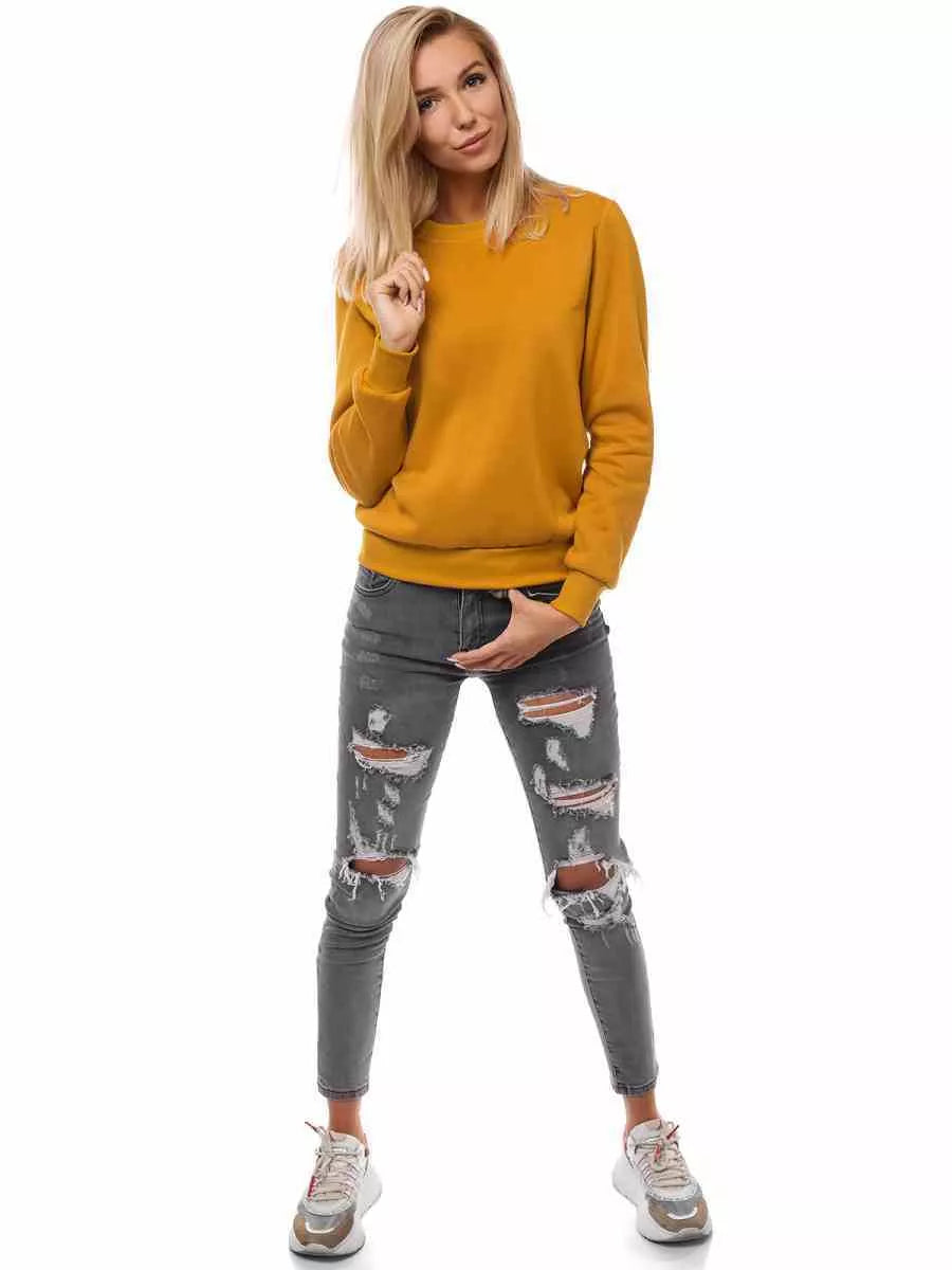 Sieviešu karameļu krāsas džemperis Kober