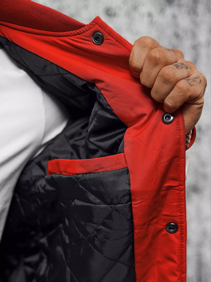 Sarkana vīriešu jaka Perot