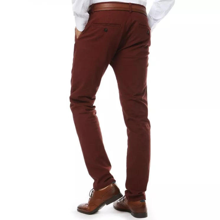 Sarkanas vīriešu klasiskās bikses Lonel