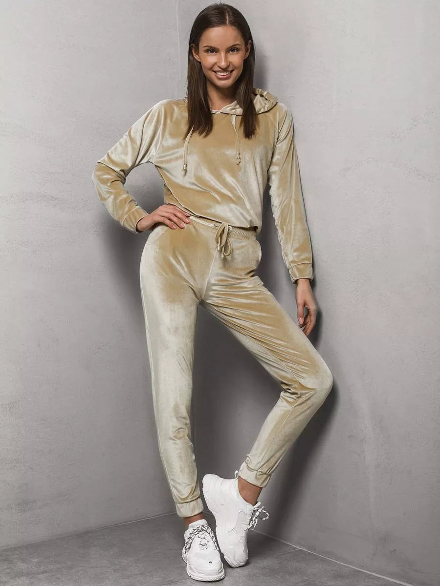 Bēšs sieviešu sporta komplekts Gabriel