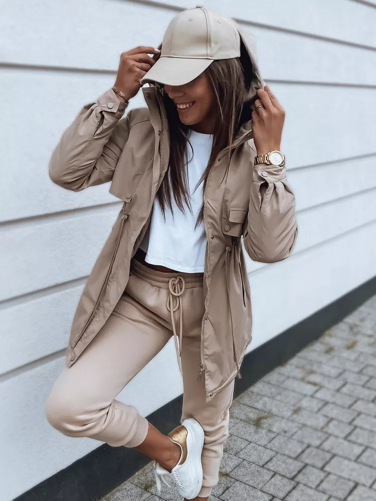 Sieviešu brūna jaka Golir