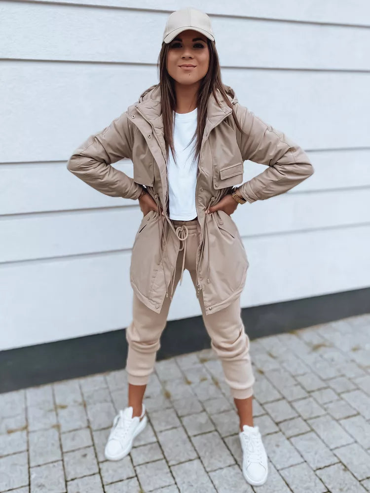 Sieviešu brūna jaka Golir