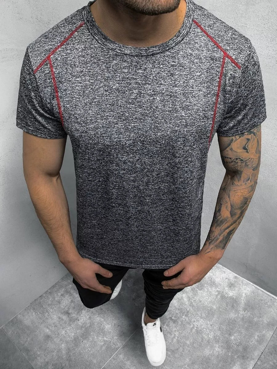 Tumši pelēks vīriešu T-krekls