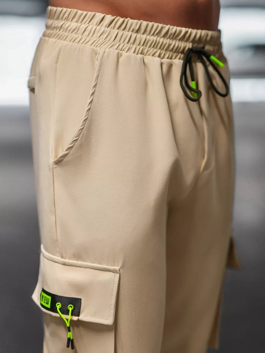 Vīriešu bēšas jogger bikses Loger