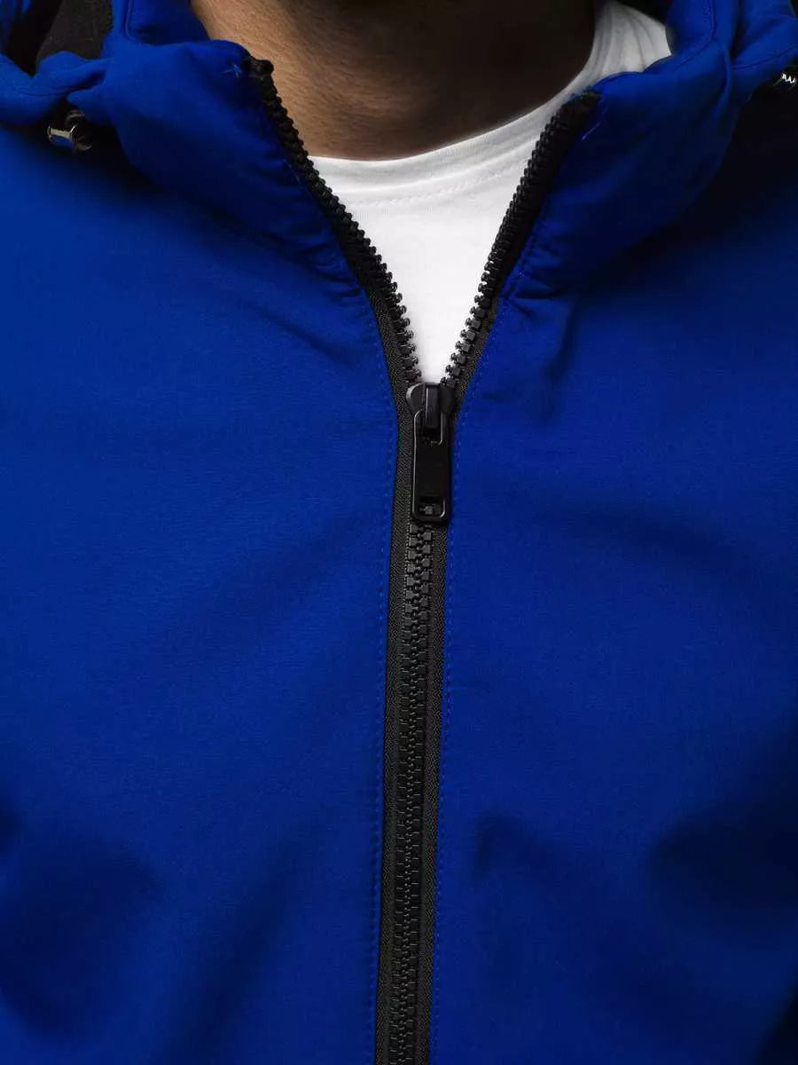 Zila vīriešu jaka Gigor