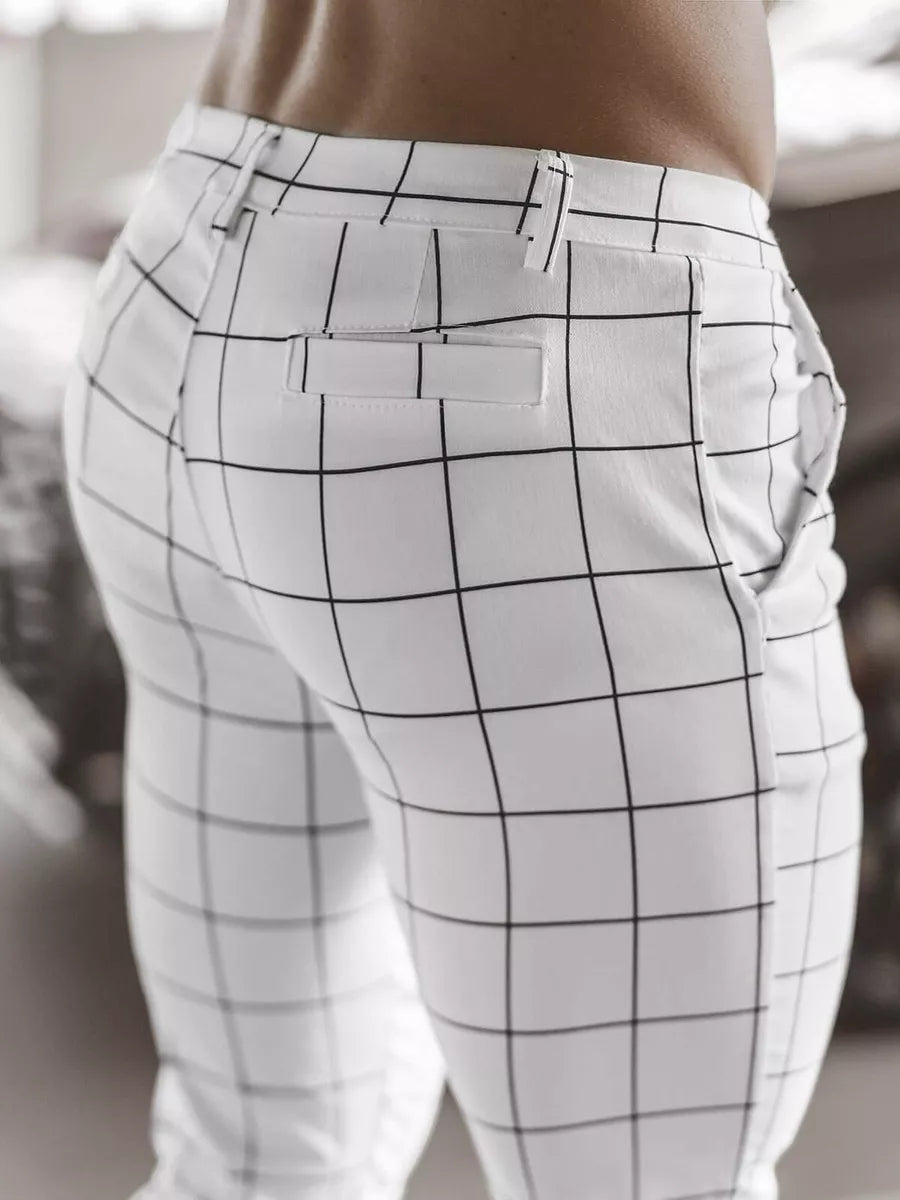 Baltas vīriešu bikses Karlin