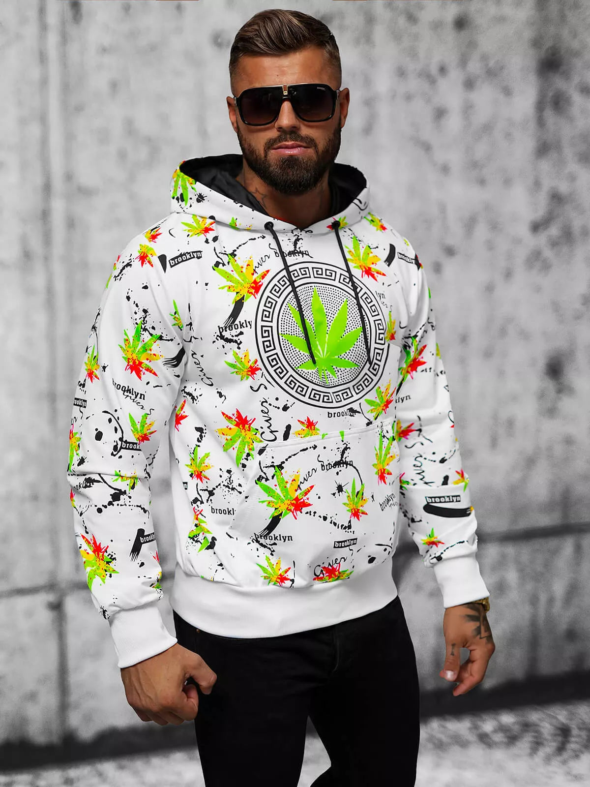 Balts džemperis Bruker