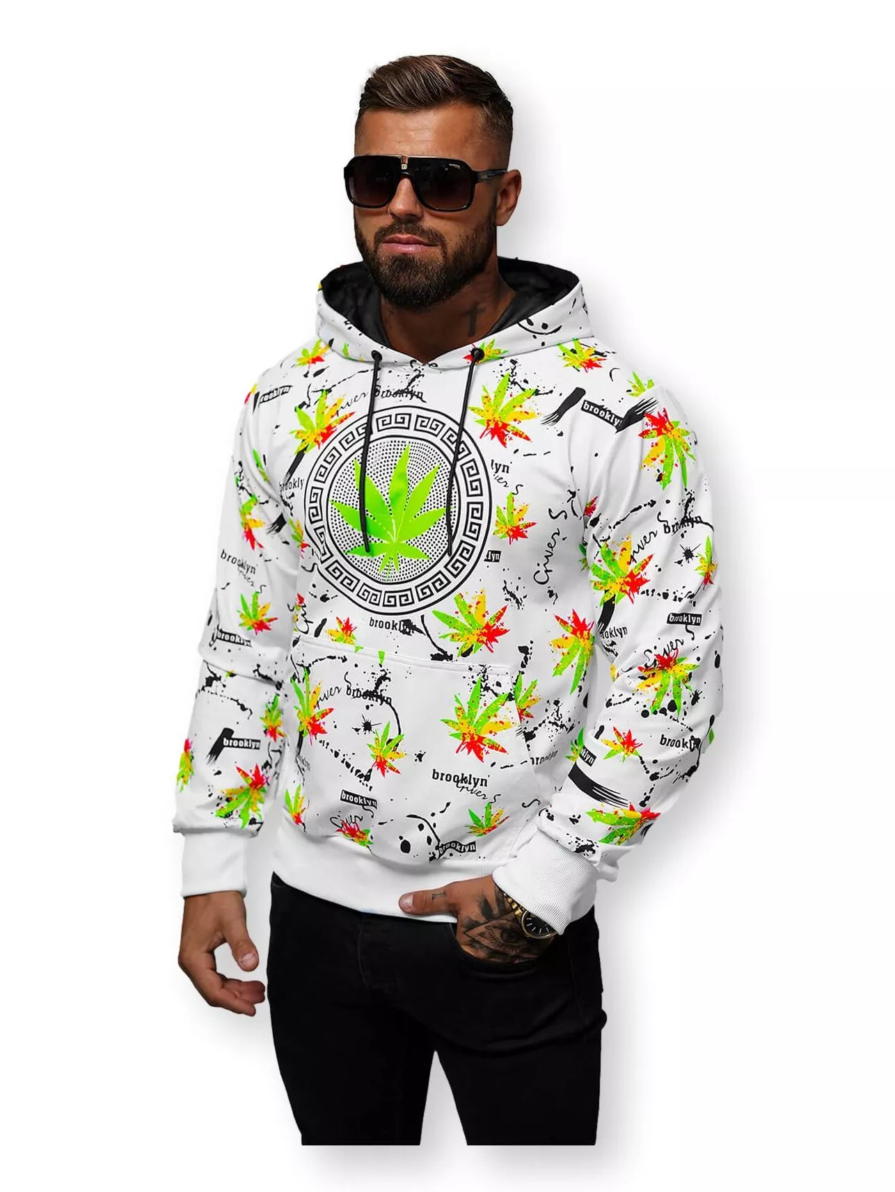 Balts džemperis Bruker