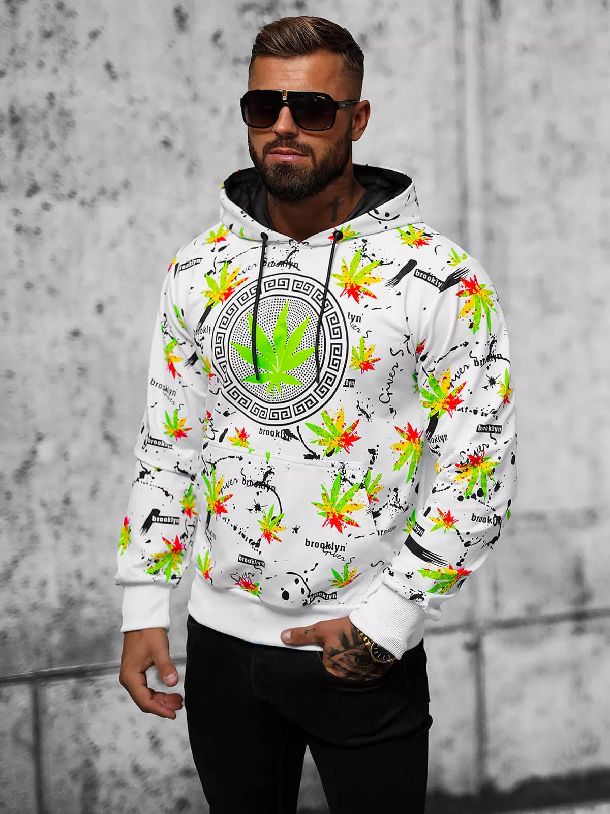 Balts džemperis Bruker