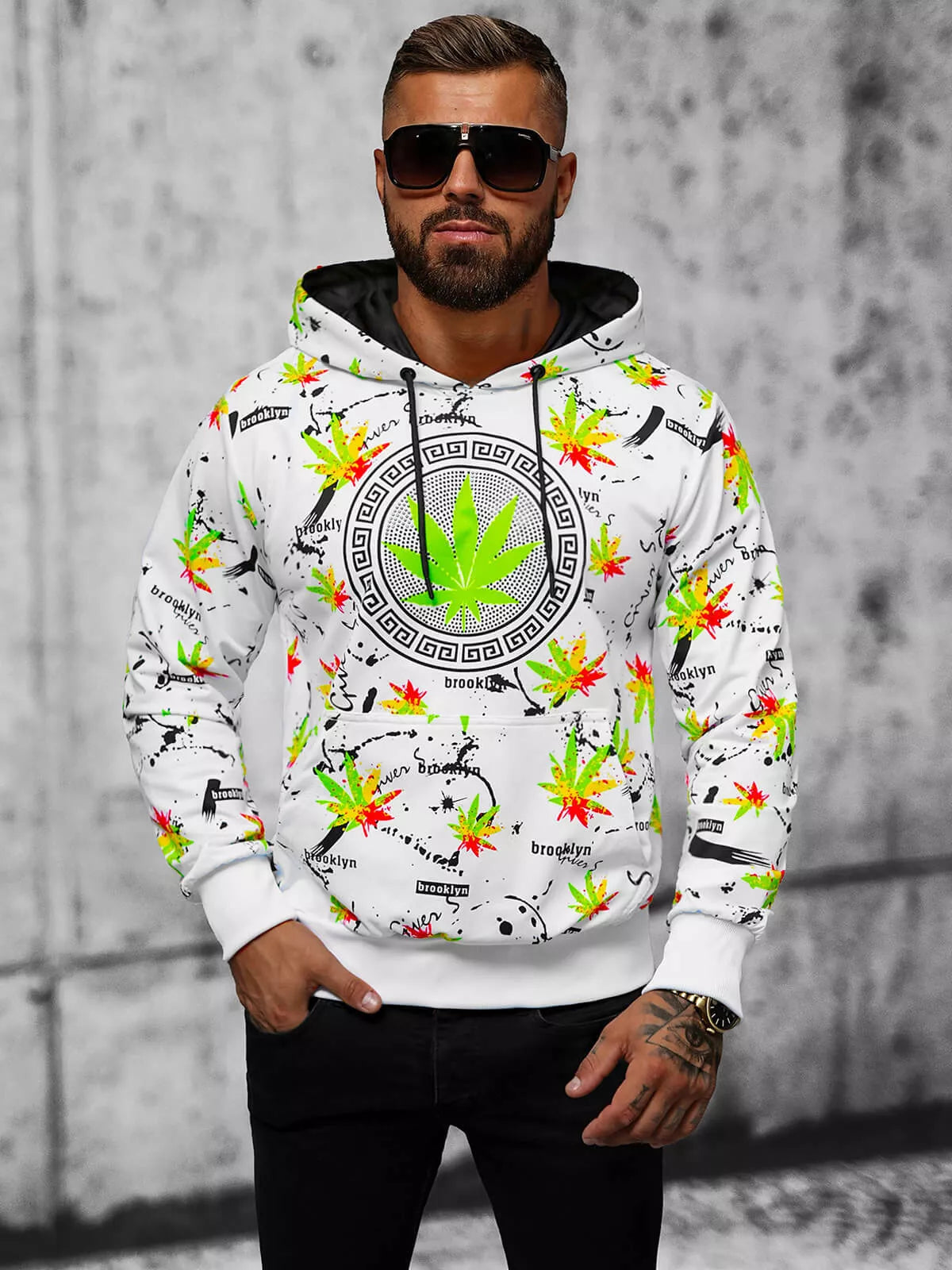 Balts džemperis Bruker