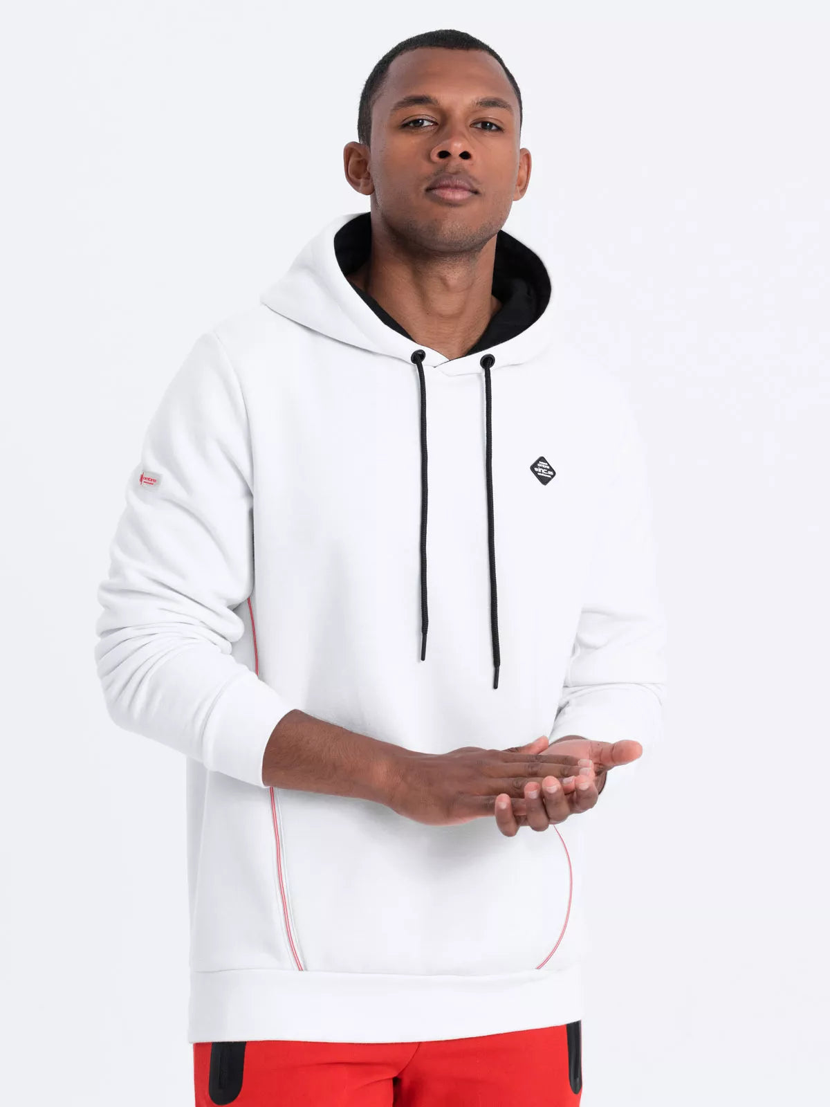 Balts vīriešu džemperis Runo