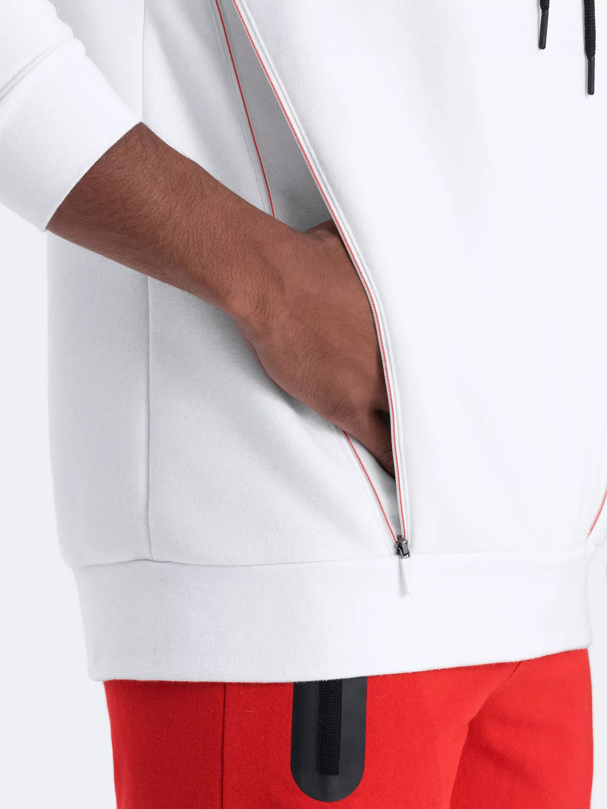 Balts vīriešu džemperis Runo