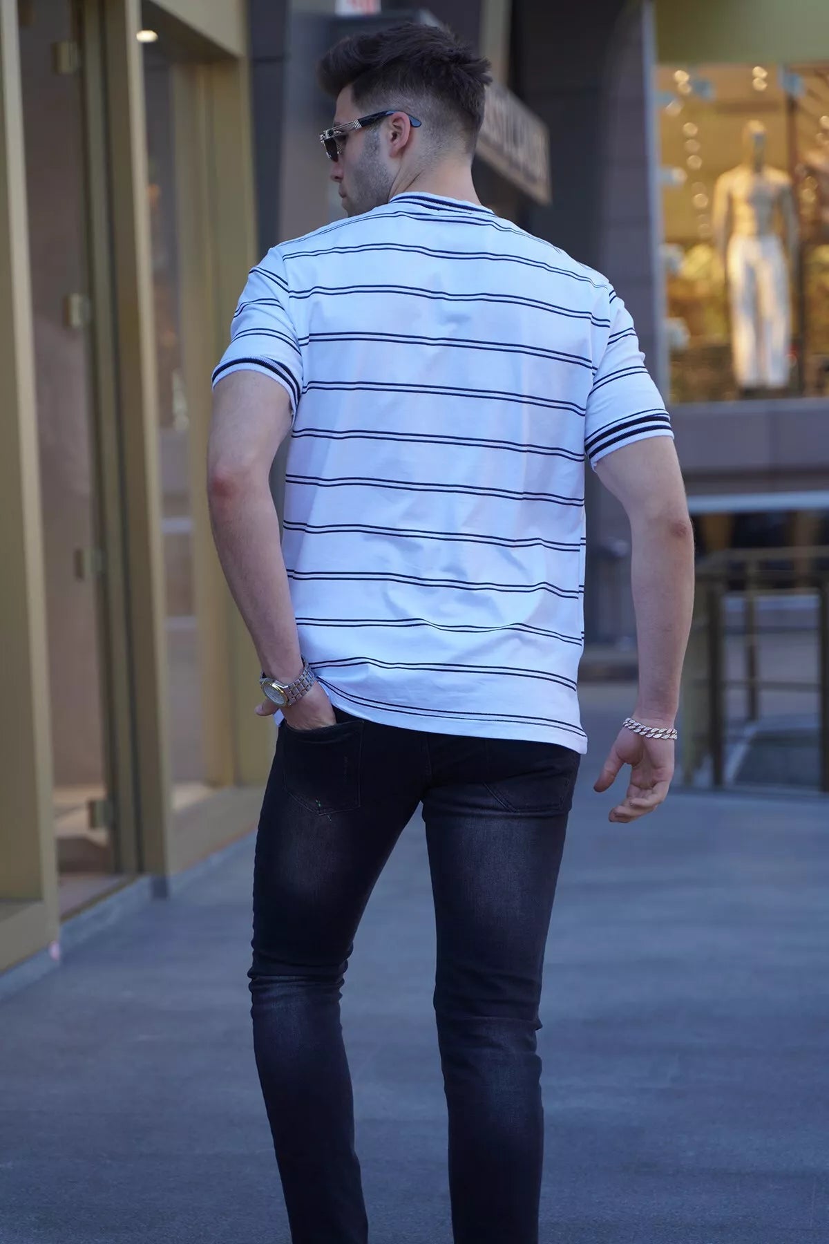 Balts vīriešu T-krekls Anomi