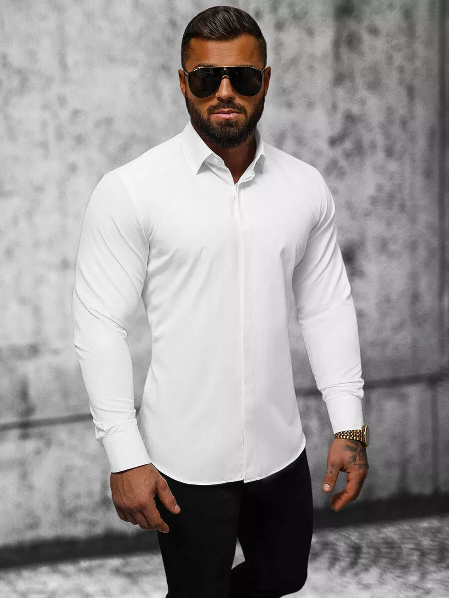 Balts vīriešu krekls Fulio