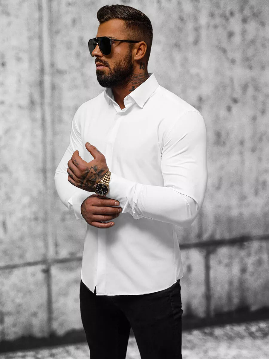 Balts vīriešu krekls Fulio