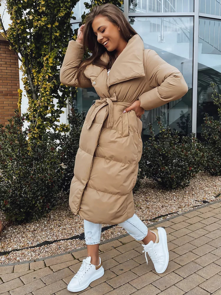 Bēša sieviešu stepēta jaka Favi