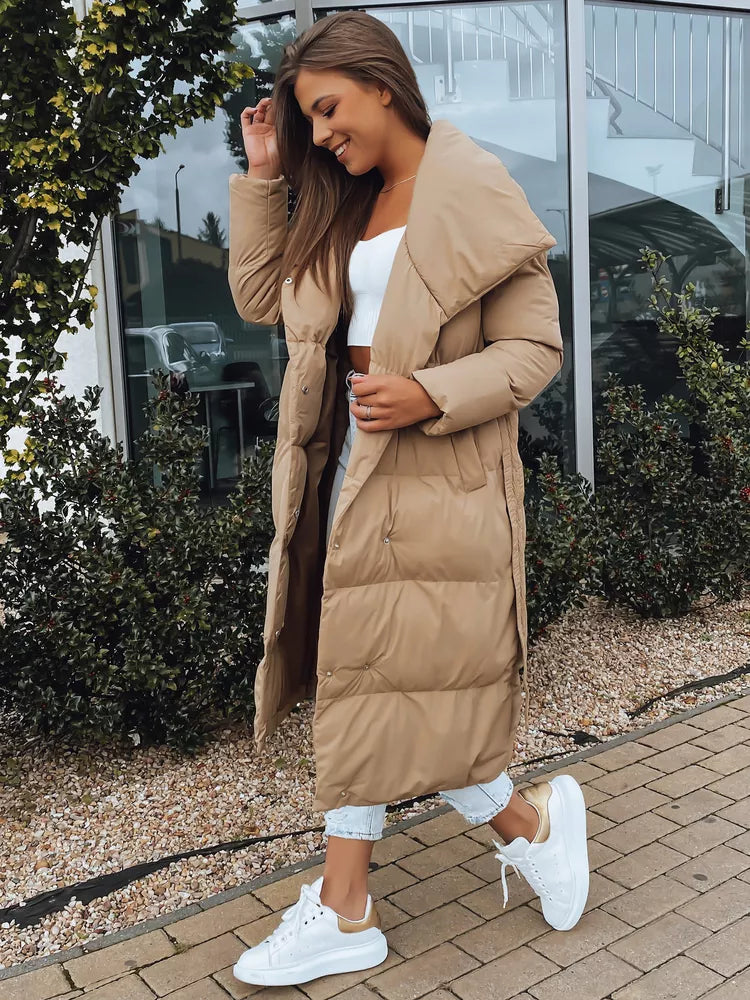 Bēša sieviešu stepēta jaka Favi