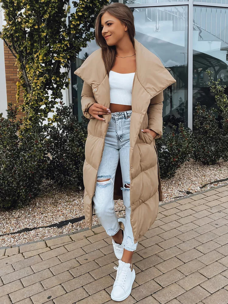 Bēša sieviešu stepēta jaka Favi