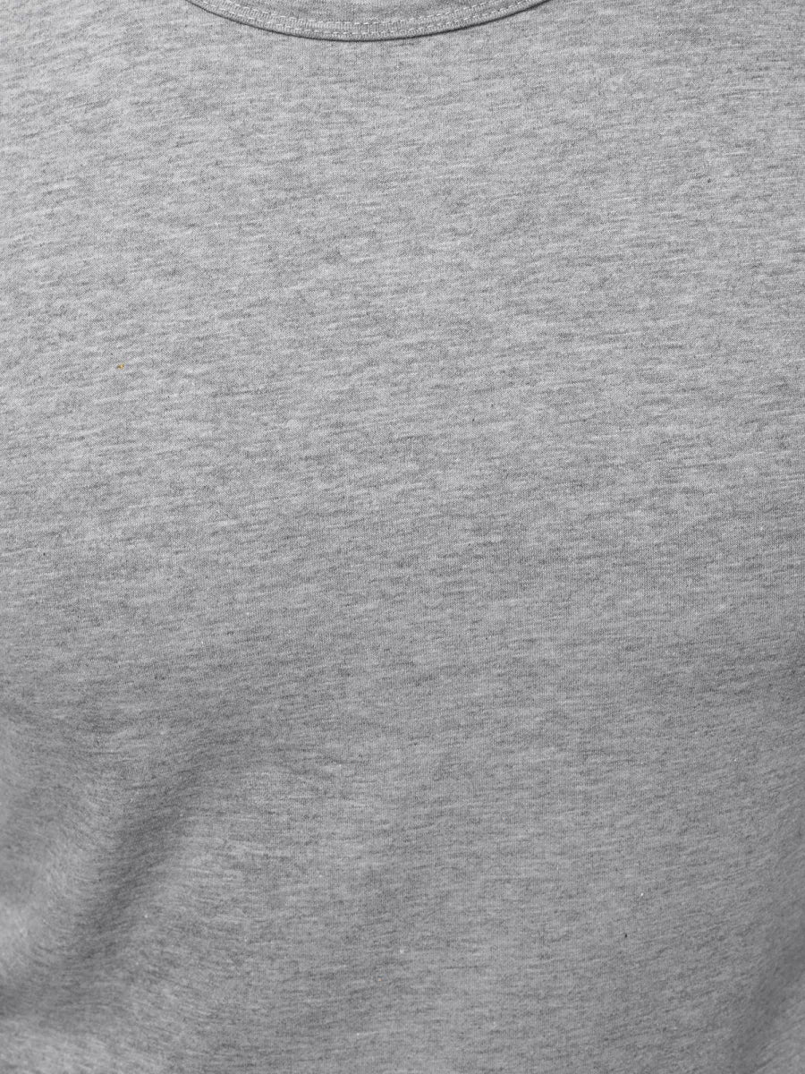 Bezpiedurkņu gaiši pelēks vīriešu krekls Look