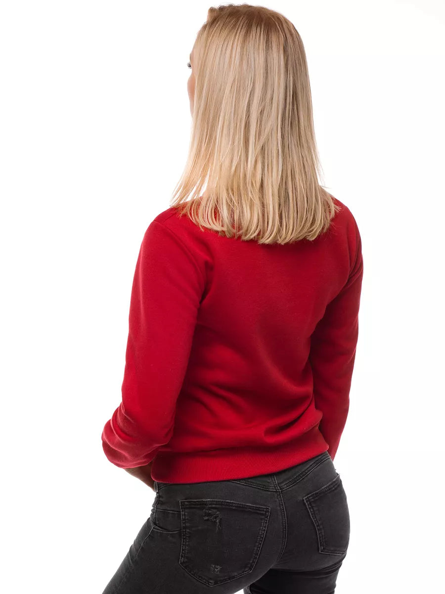 Sieviešu bordo krāsas džemperis Kober