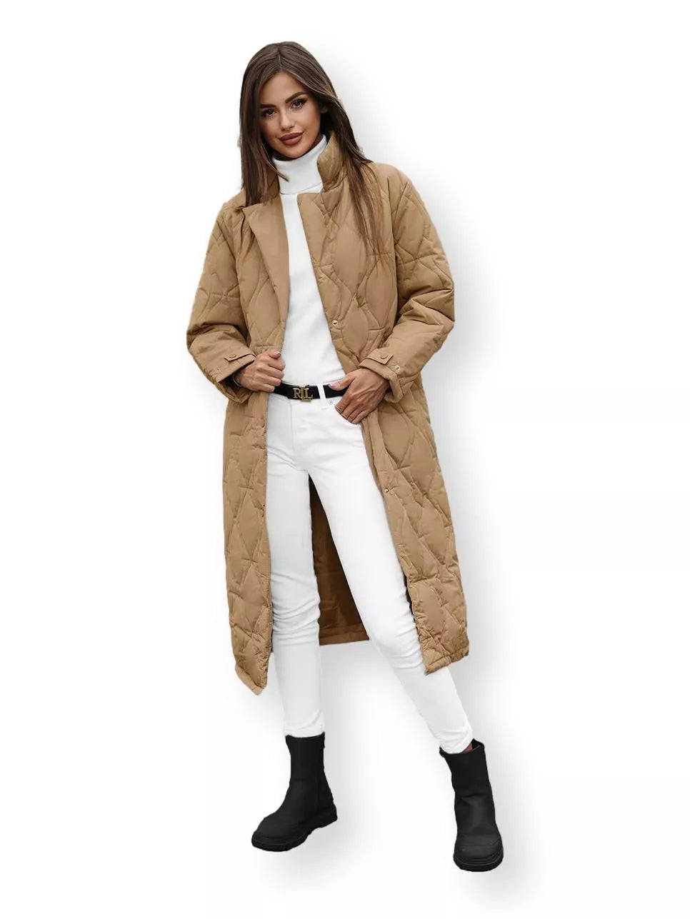 Brūna garā jaka Suker