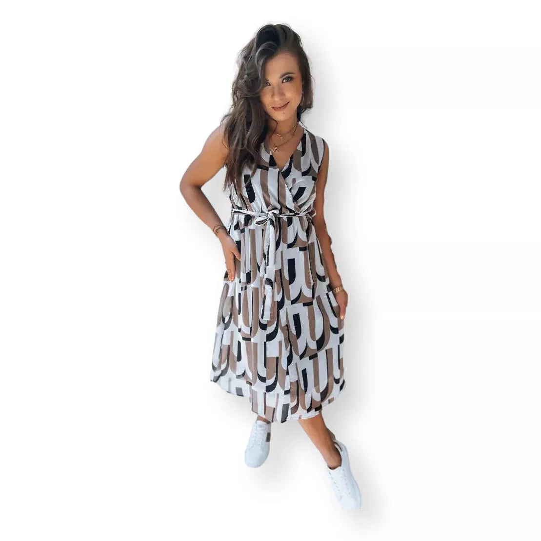 Baltbrūna sieviešu kleita Ulala