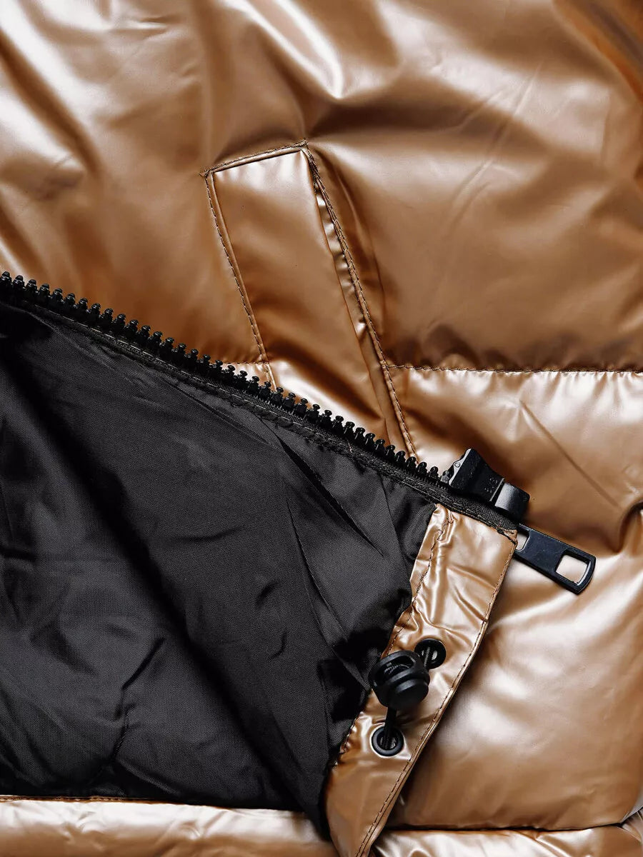 Brūna sieviešu jaka Pill