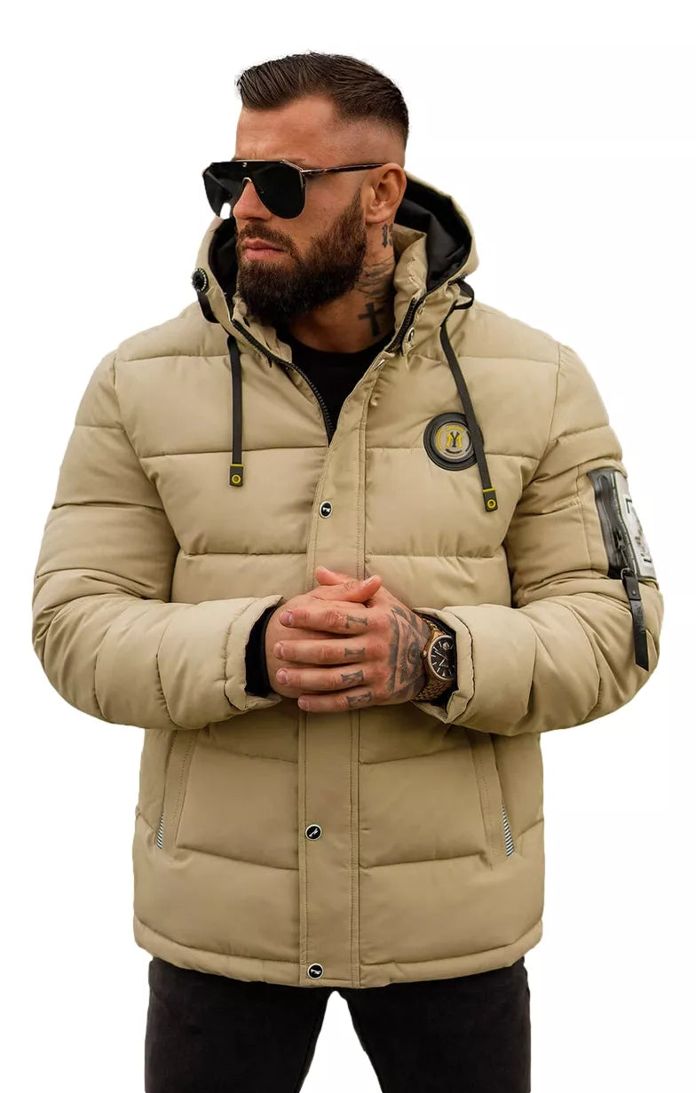 Vīriešu brūna ziemas jaka Lorenzo