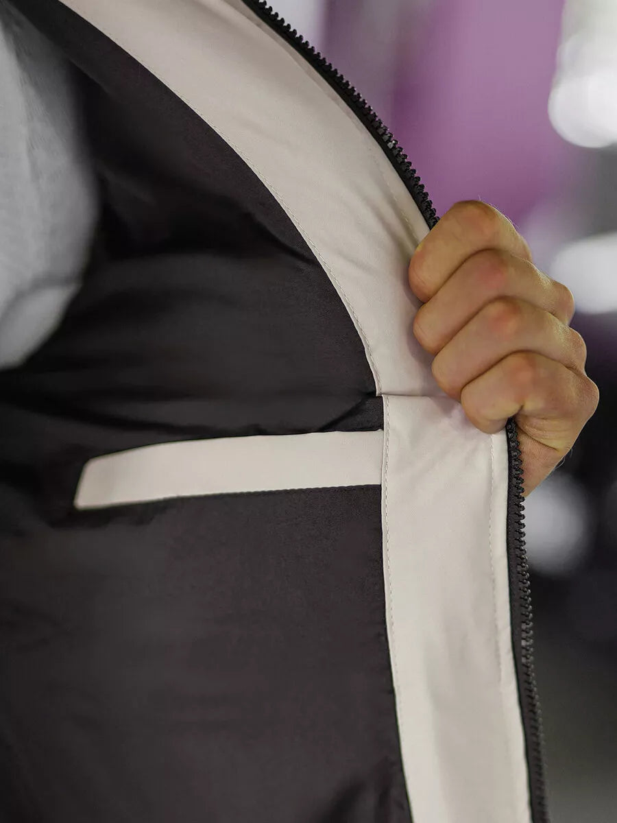 Vīriešu brūna ziemas jaka Rock