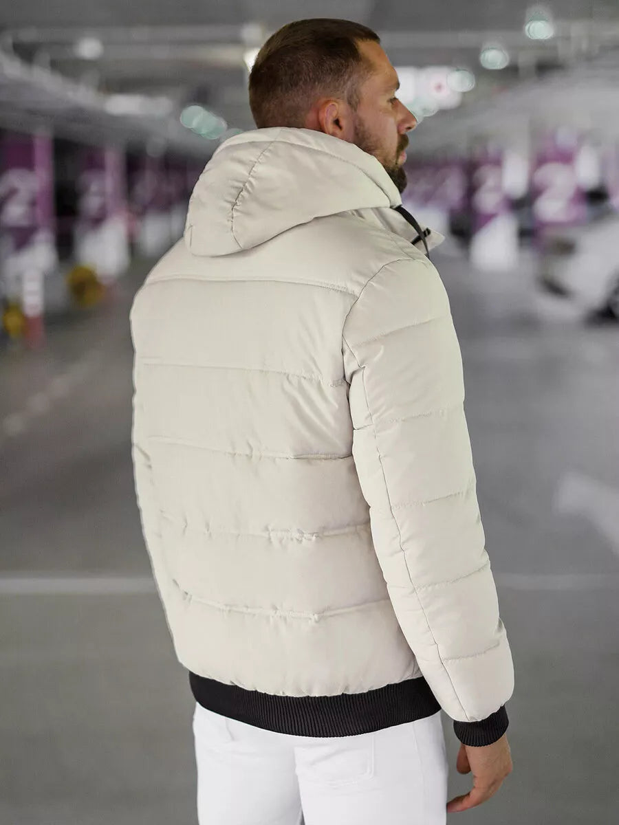 Vīriešu brūna ziemas jaka Rock