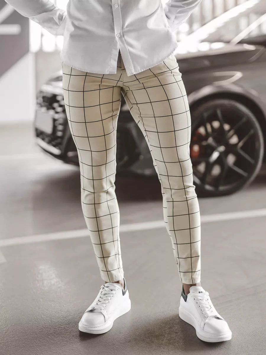 Brūnas vīriešu bikses Karlin