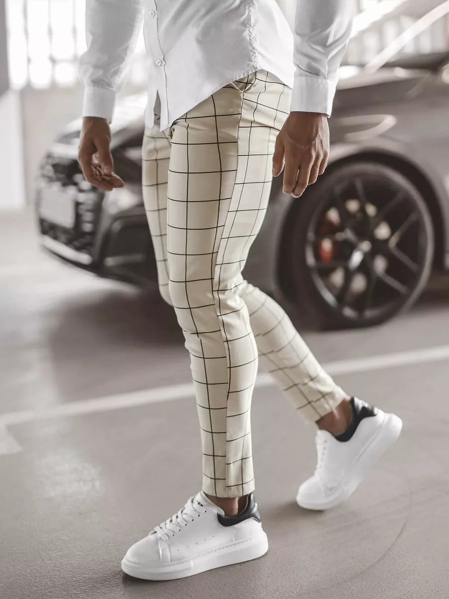 Brūnas vīriešu bikses Karlin