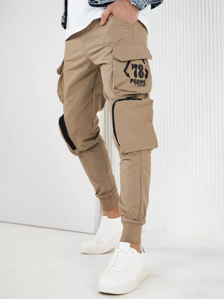 Vīriešu brūnas bikses Oldy