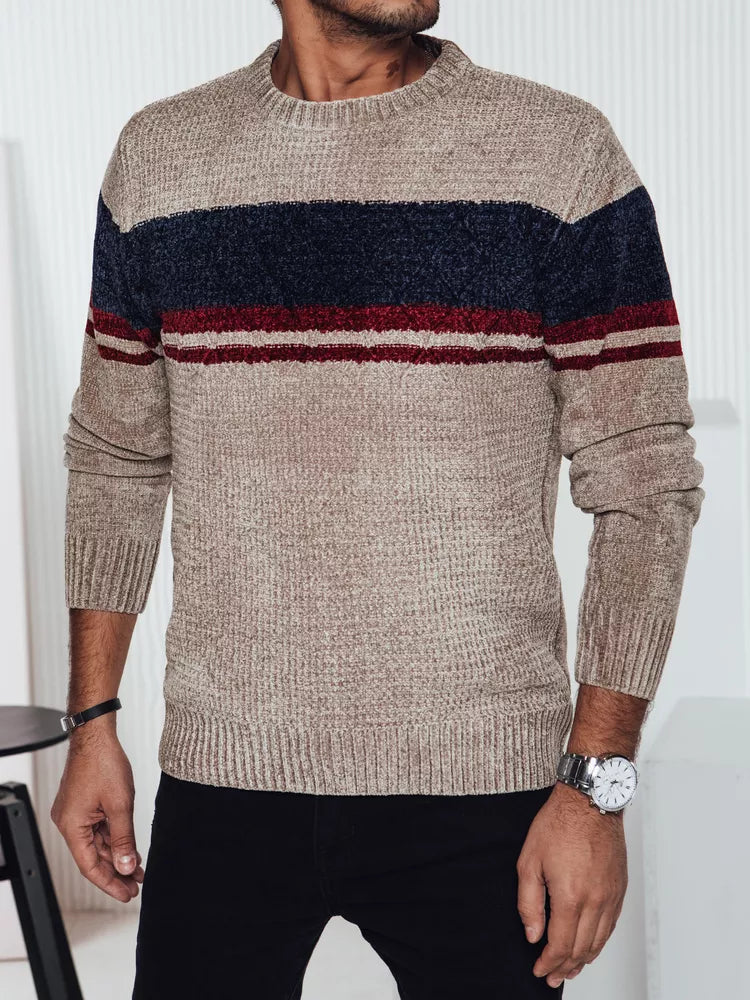 Vīriešu brūns džemperis Rich