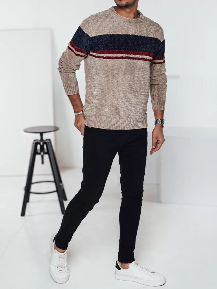 Vīriešu brūns džemperis Rich