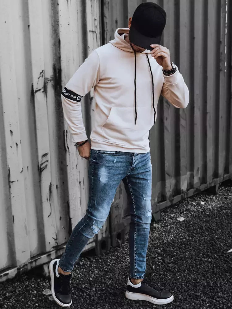 Brūns vīriešu džemperis Tutol