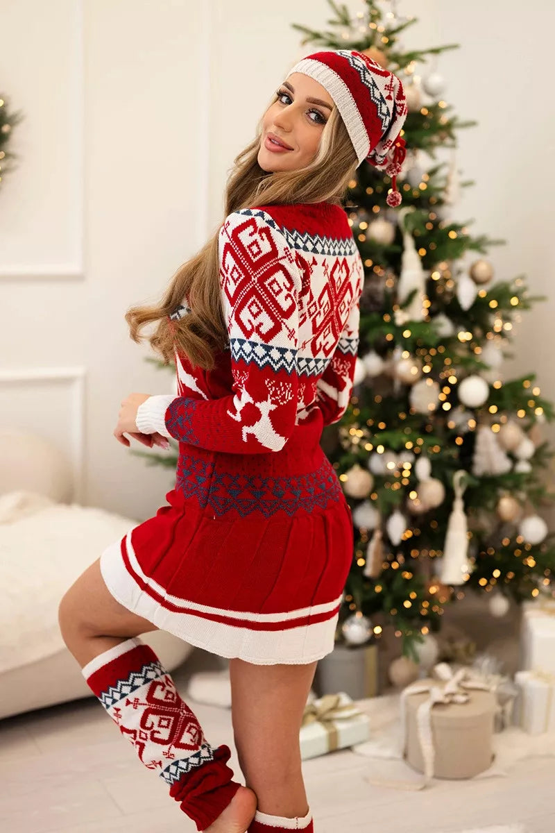 Sieviešu Ziemassvētku trīsdaļīgs komplekts Christmas