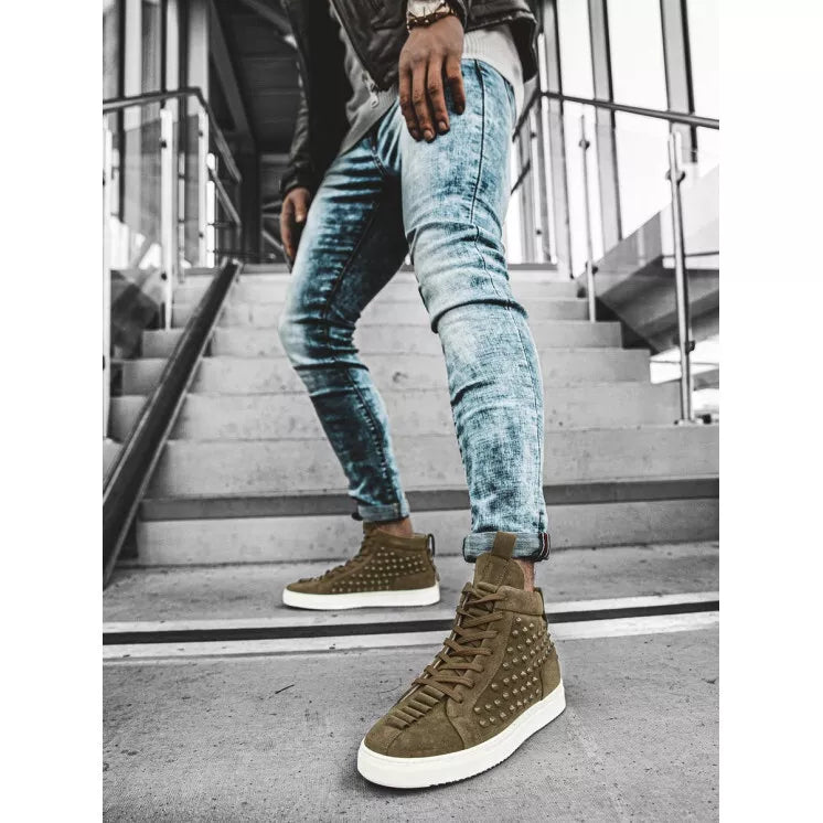 Vīriešu haki krāsas sportiska stila zābaki Derol